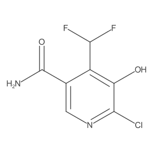 6-Chloro-4-(difluoromethyl)-5-hydroxynicotinamide Structure