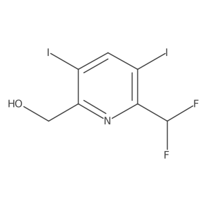 2-(Difluoromethyl)-3,5-diiodopyridine-6-methanol Structure