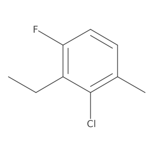 2-Chloro-3-ethyl-4-fluoro-1-methylbenzene结构式
