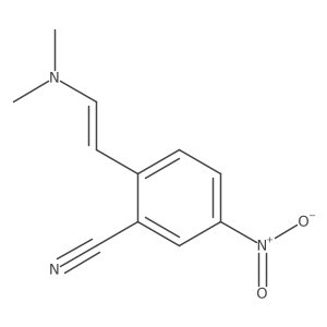 2-[(E)-2-(Dimethylamino)ethenyl]-5-nitrobenzonitrile Structure