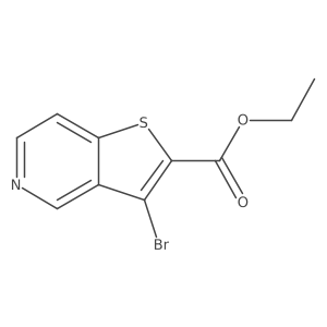 Ethyl 3-bromothieno[3,2-c]pyridine-2-carboxylate结构式