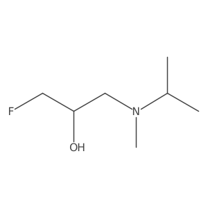 1-Fluoro-3-[methyl(propan-2-yl)amino]propan-2-ol结构式