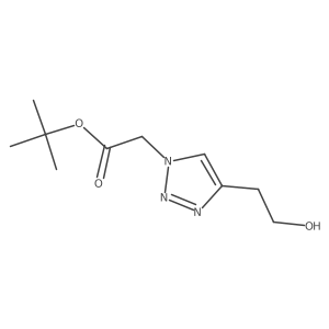 tert-butyl 2-[4-(2-hydroxyethyl)-1H-1,2,3-triazol-1-yl]acetate Structure