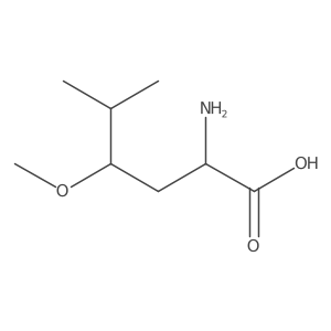 (2R)-2-amino-4-methoxy-5-methylhexanoic acid结构式
