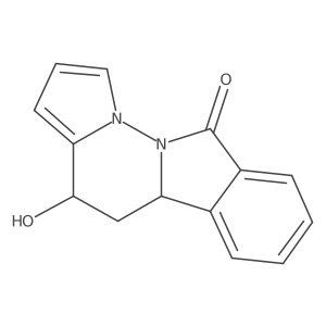 (7R,9S)-7-hydroxy-1,2-diazatetracyclo[7.7.0.02,6.010,15]hexadeca-3,5,10,12,14-pentaen-16-one Structure