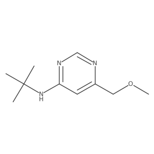N-tert-butyl-6-(methoxymethyl)pyrimidin-4-amine结构式