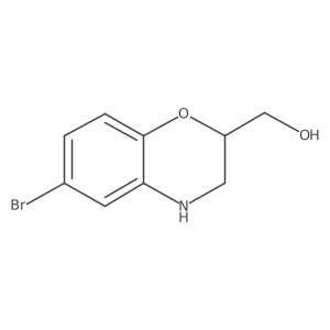 (6-bromo-3,4-dihydro-2H-1,4-benzoxazin-2-yl)methanol Structure