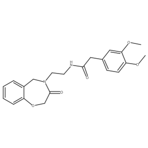 2-(3,4-dimethoxyphenyl)-N-(2-(3-oxo-2,3-dihydrobenzo[f][1,4]oxazepin-4(5H)-yl)ethyl)acetamide Structure