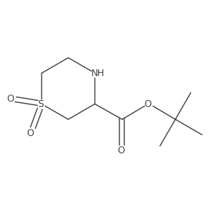 Tert-butyl 1,1-dioxo-1lambda6-thiomorpholine-3-carboxylate Structure