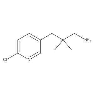 3-(6-Chloropyridin-3-yl)-2,2-dimethylpropan-1-amine Structure