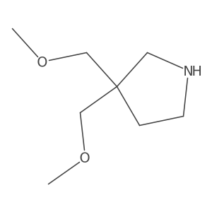 3,3-Bis(methoxymethyl)pyrrolidine Structure
