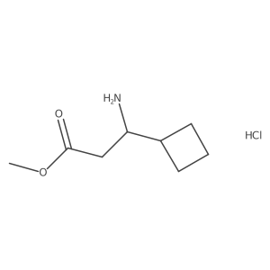 Methyl 3-amino-3-cyclobutylpropanoate hydrochloride Structure