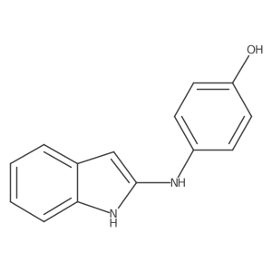 4-[(1H-indol-2-yl)amino]phenol Structure