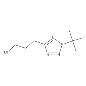 3-(2-tert-butyl-2H-1,2,3,4-tetrazol-5-yl)propan-1-amine结构式