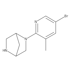 2-(5-Bromo-3-methylpyridin-2-yl)-2,5-diazabicyclo[2.2.1]heptane Structure