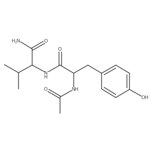 D-Valinamide, N-acetyl-L-tyrosyl-结构式