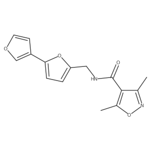 N-([2,3'-bifuran]-5-ylmethyl)-3,5-dimethylisoxazole-4-carboxamide Structure