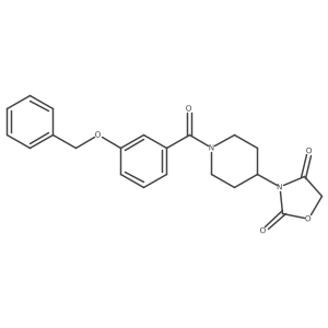 3-(1-(3-(Benzyloxy)benzoyl)piperidin-4-yl)oxazolidine-2,4-dione Structure
