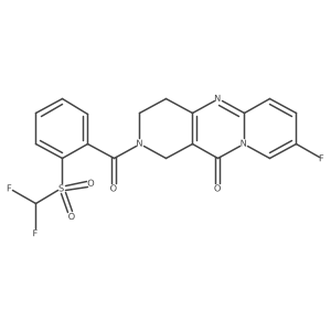 2-(2-((difluoromethyl)sulfonyl)benzoyl)-8-fluoro-3,4-dihydro-1H-dipyrido[1,2-a:4',3'-d]pyrimidin-11(2H)-one结构式