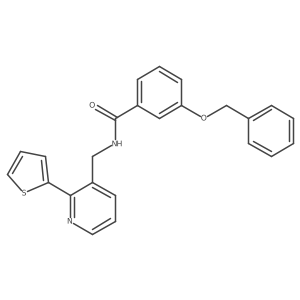 3-(benzyloxy)-N-((2-(thiophen-2-yl)pyridin-3-yl)methyl)benzamide结构式