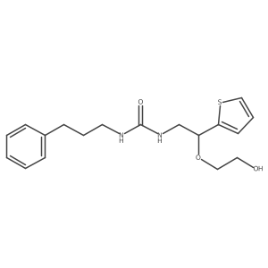 1-(2-(2-Hydroxyethoxy)-2-(thiophen-2-yl)ethyl)-3-(3-phenylpropyl)urea结构式