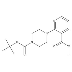 tert-Butyl 4-[3-(methoxycarbonyl)pyridin-2-yl]piperazine-1-carboxylate结构式