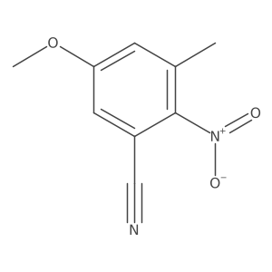 5-Methoxy-3-methyl-2-nitrobenzonitrile结构式