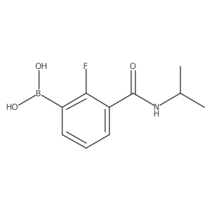 (2-Fluoro-3-(isopropylcarbamoyl)phenyl)boronic acid Structure