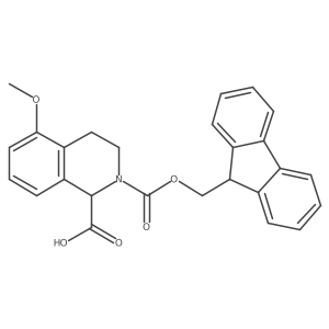 (1S)-2-{[(9H-fluoren-9-yl)methoxy]carbonyl}-5-methoxy-1,2,3,4-tetrahydroisoquinoline-1-carboxylic acid Structure