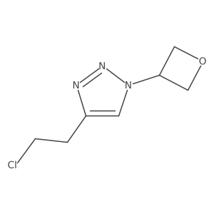 4-(2-chloroethyl)-1-(oxetan-3-yl)-1H-1,2,3-triazole结构式