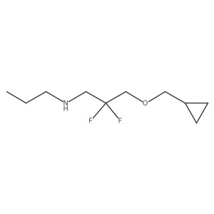 [3-(Cyclopropylmethoxy)-2,2-difluoropropyl](propyl)amine Structure