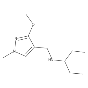 [(3-methoxy-1-methyl-1H-pyrazol-4-yl)methyl](pentan-3-yl)amine Structure