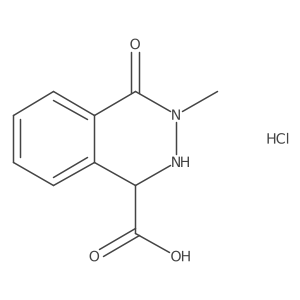 3-Methyl-4-oxo-1,2,3,4-tetrahydrophthalazine-1-carboxylic acid hydrochloride Structure
