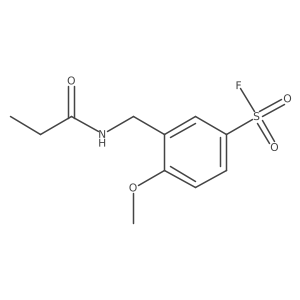 4-Methoxy-3-(propanamidomethyl)benzene-1-sulfonylfluoride Structure