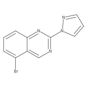 5-bromo-2-(1H-pyrazol-1-yl)quinazoline Structure