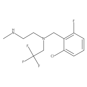 [(2-Chloro-6-fluorophenyl)methyl][2-(methylamino)ethyl](2,2,2-trifluoroethyl)amine Structure