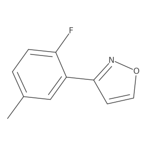3-(2-Fluoro-5-methylphenyl)-1,2-oxazole结构式