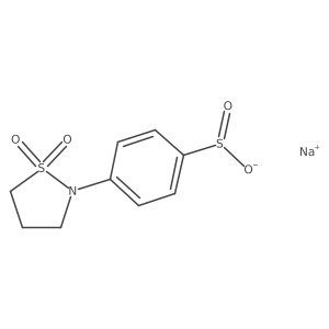 Sodium 4-(1,1-dioxo-1lambda6,2-thiazolidin-2-yl)benzene-1-sulfinate结构式