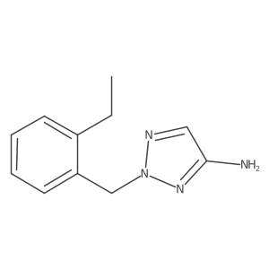2-[(2-ethylphenyl)methyl]-2H-1,2,3-triazol-4-amine结构式