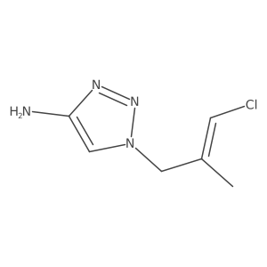 1-(3-chloro-2-methylprop-2-en-1-yl)-1H-1,2,3-triazol-4-amine结构式
