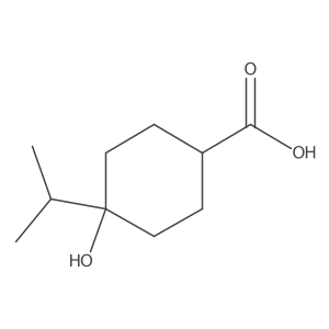 rel(1s,4s)-4-Hydroxy-4-isopropylcyclohexanecarboxylic acid Structure