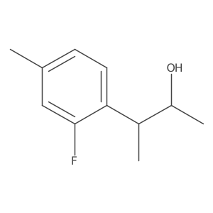 3-(2-Fluoro-4-methylphenyl)butan-2-ol结构式