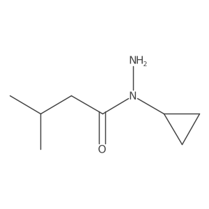 N-cyclopropyl-3-methylbutanehydrazide结构式