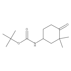 tert-Butyl N-(3,3-dimethyl-4-oxocyclohexyl)carbamate Structure