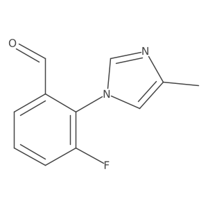3-fluoro-2-(4-methyl-1H-imidazol-1-yl)benzaldehyde Structure