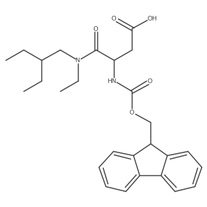 3-[ethyl(2-ethylbutyl)carbamoyl]-3-({[(9H-fluoren-9-yl)methoxy]carbonyl}amino)propanoic acid Structure