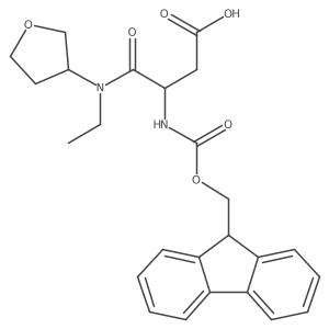 3-[ethyl(oxolan-3-yl)carbamoyl]-3-({[(9H-fluoren-9-yl)methoxy]carbonyl}amino)propanoic acid Structure