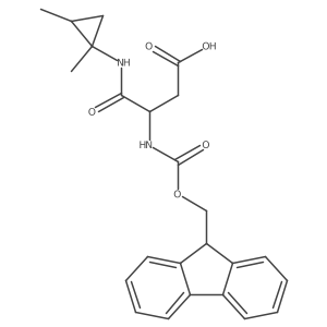 3-[(1,2-dimethylcyclopropyl)carbamoyl]-3-({[(9H-fluoren-9-yl)methoxy]carbonyl}amino)propanoic acid Structure