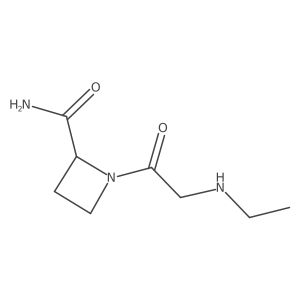 1-[2-(Ethylamino)acetyl]azetidine-2-carboxamide结构式