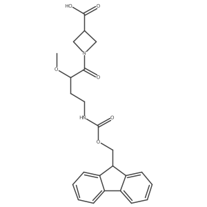 1-[4-({[(9H-fluoren-9-yl)methoxy]carbonyl}amino)-2-methoxybutanoyl]azetidine-3-carboxylic acid Structure